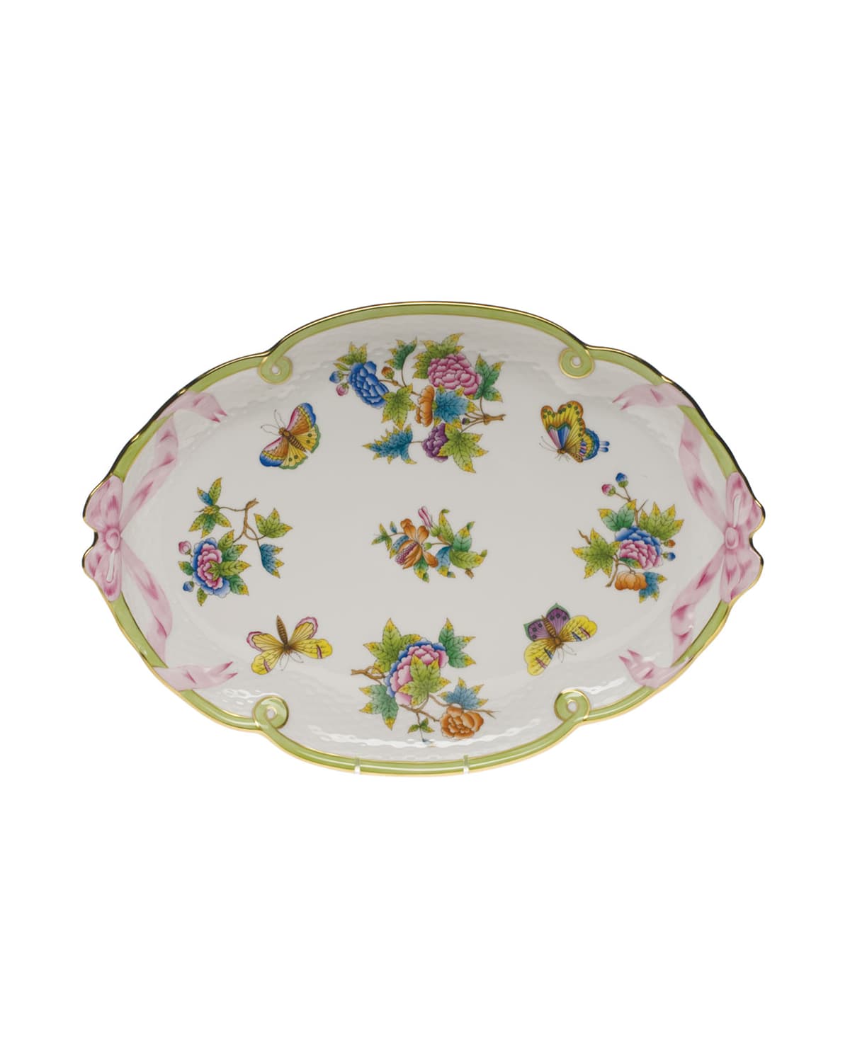 Image Herend Queen Victoria Ribbon Tray