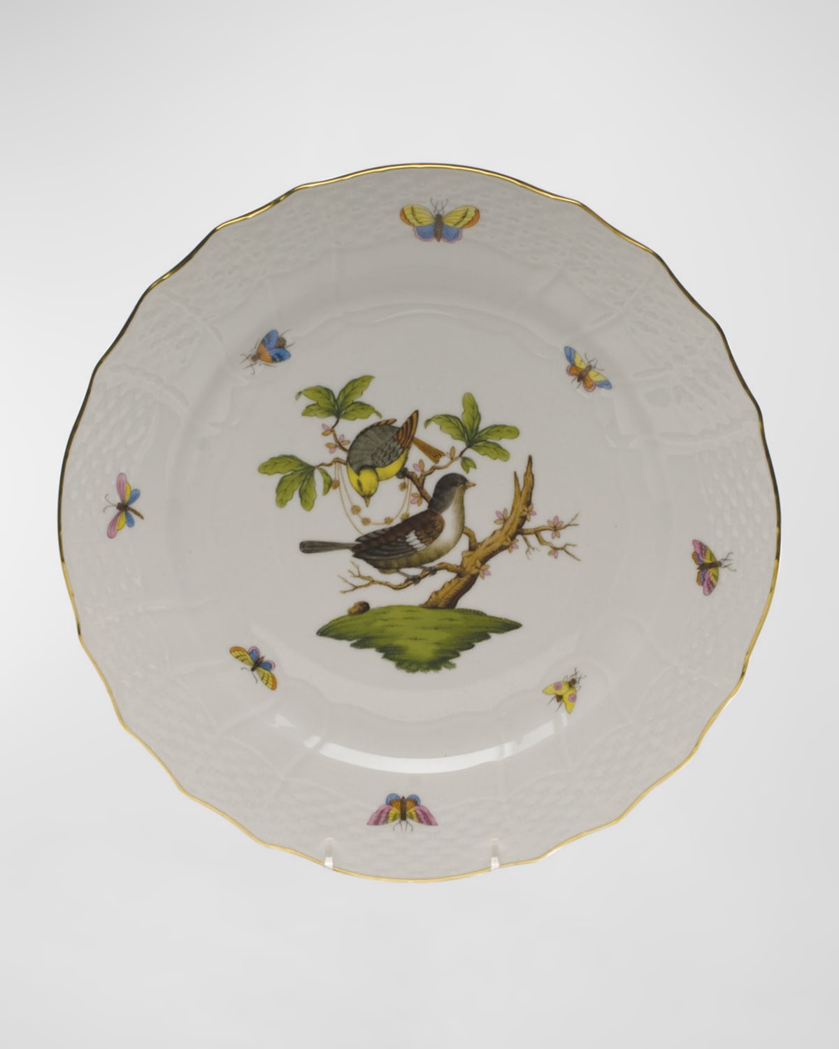 Image Herend Rothschild Bird Service Plate/Charger 01