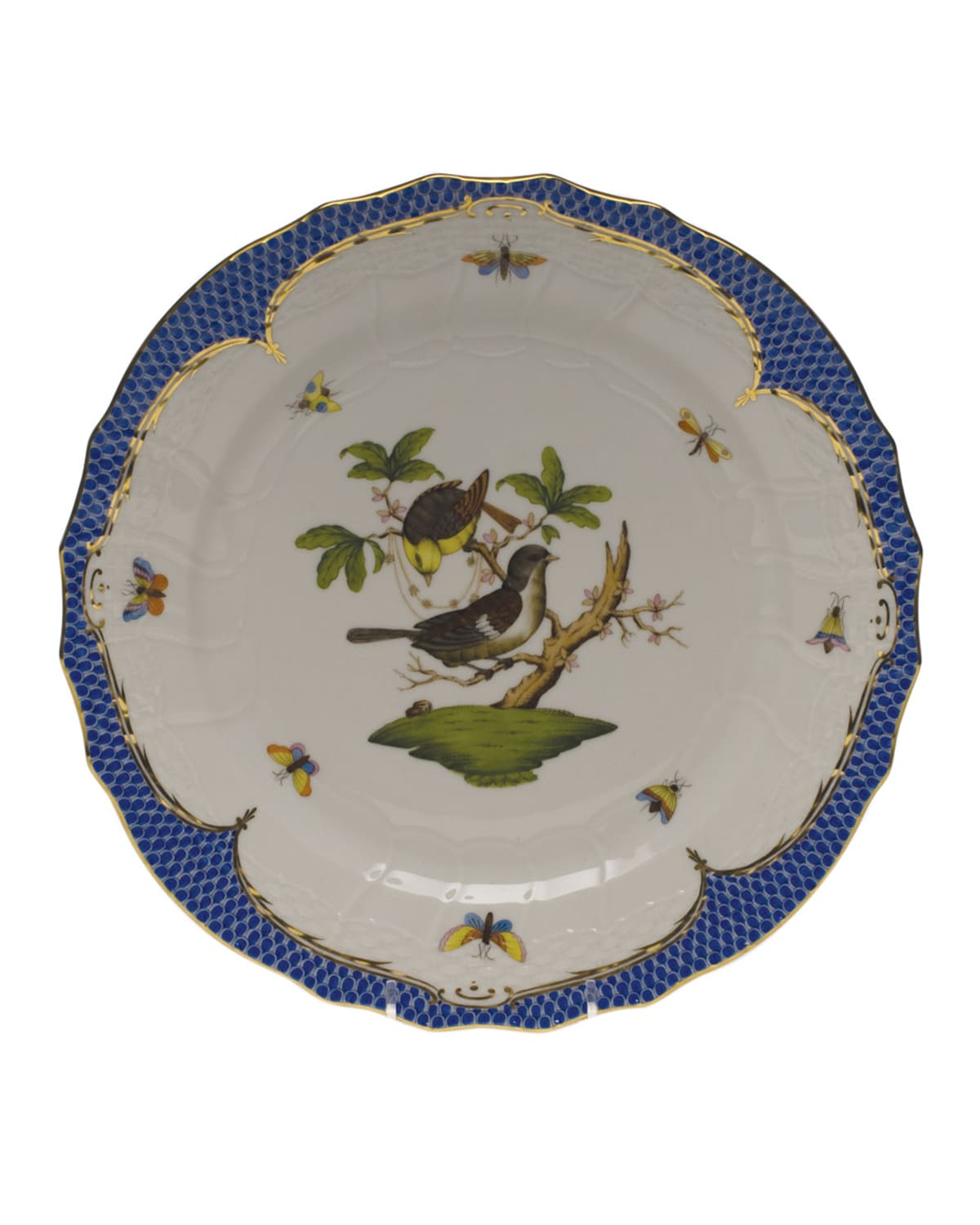Image Herend Rothschild Bird Service Plate/Charger 01