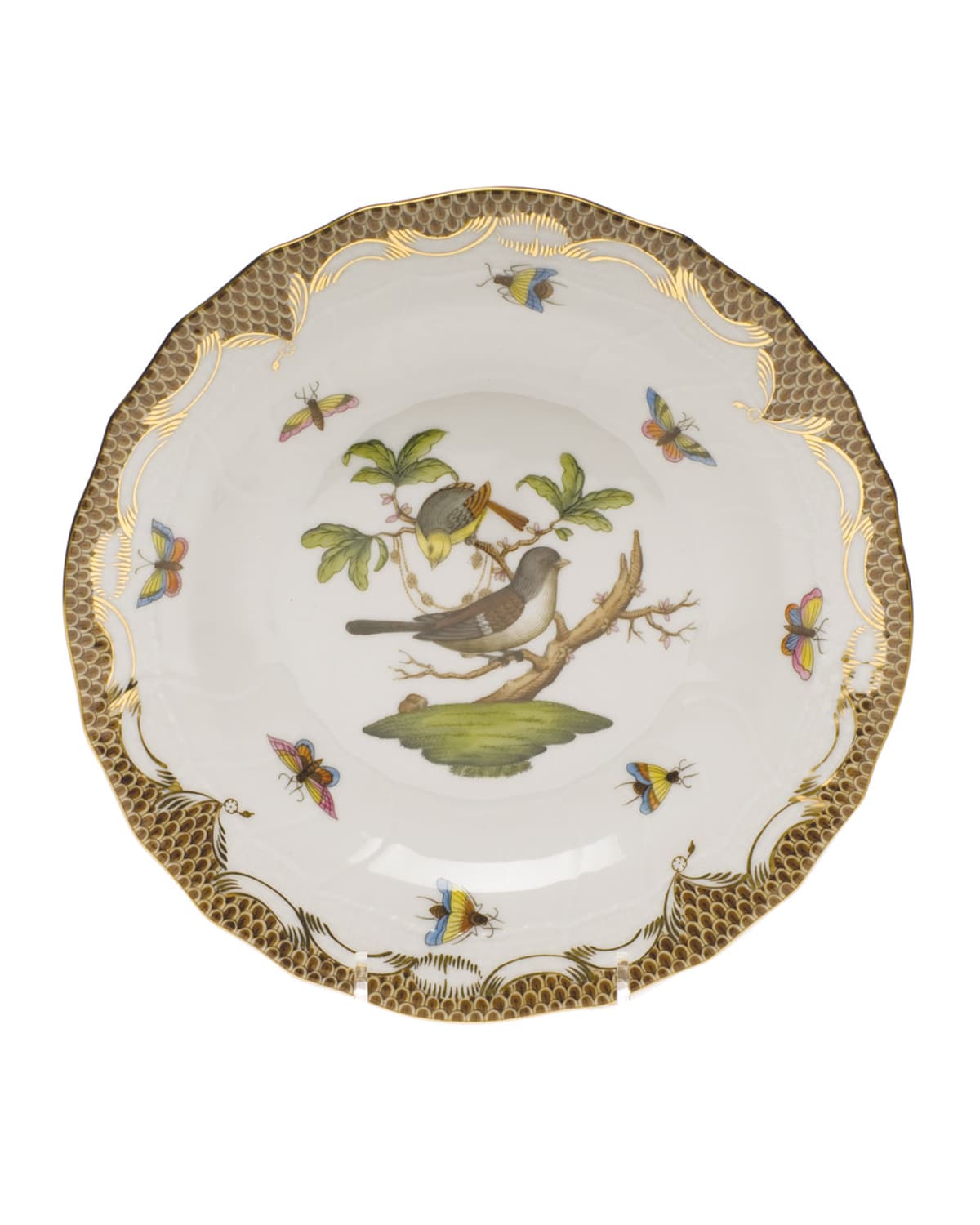 Image Herend Rothschild Bird Dessert Plate - Motif 01