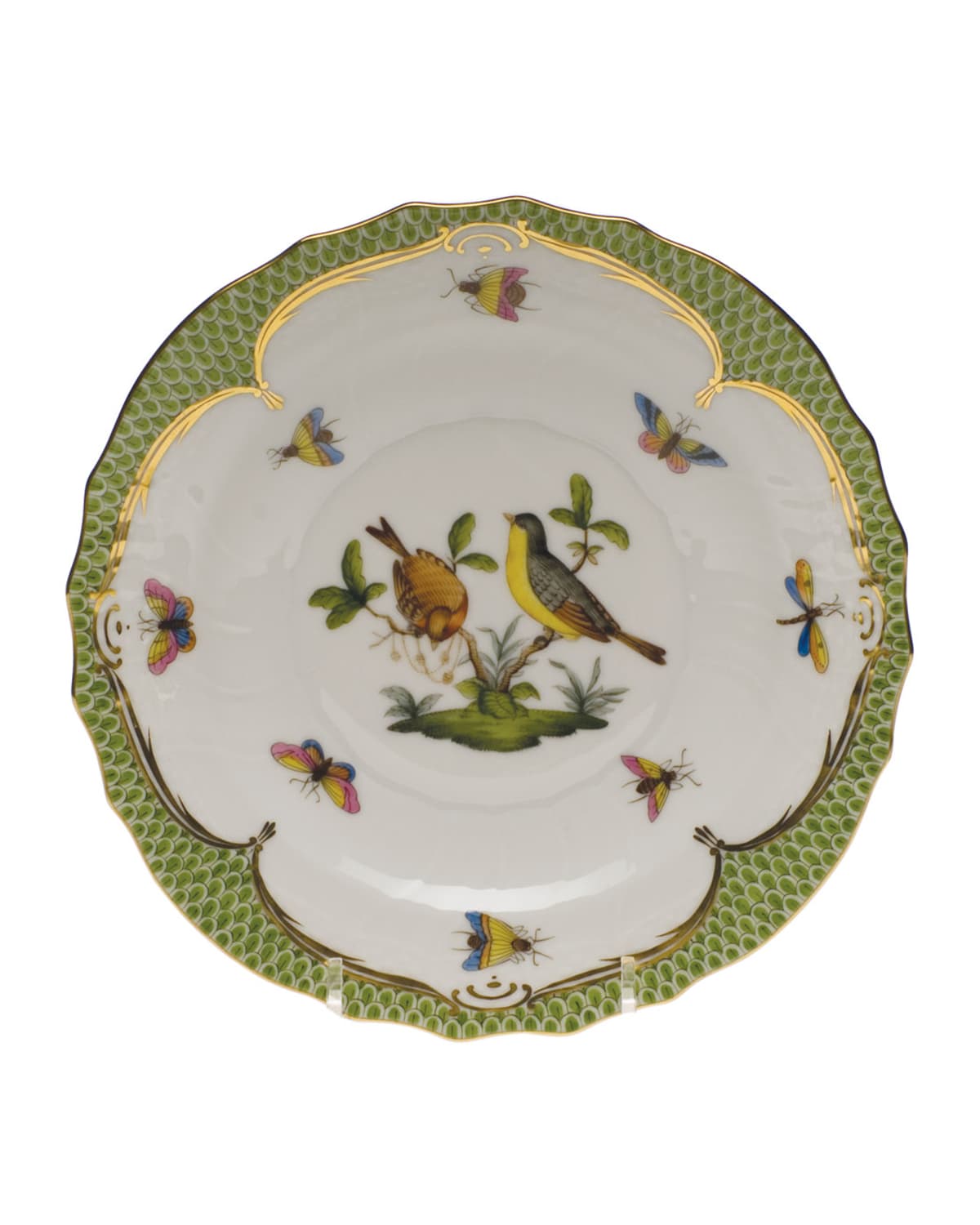 Image Herend Rothschild Bird Green Motif 07 Salad Plate