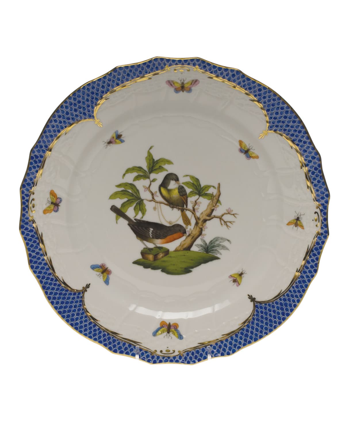 Image Herend Rothschild Bird Service Plate/Charger 02