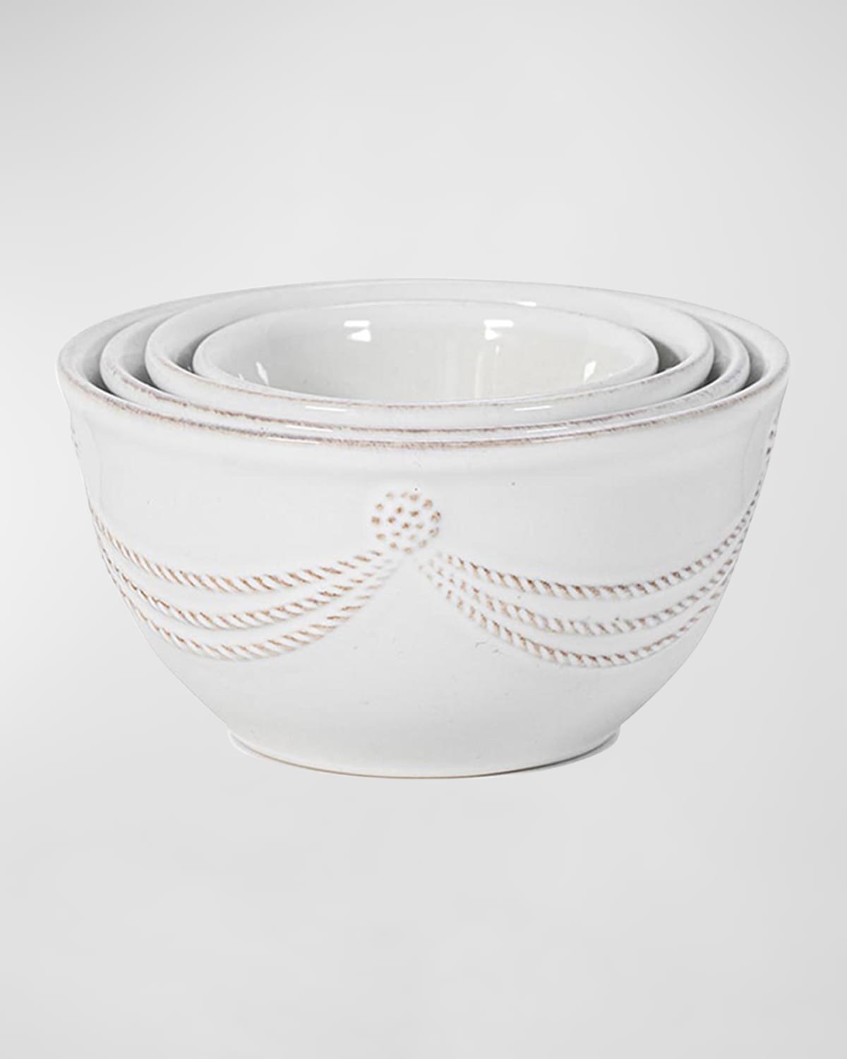 Image Juliska Berry & Thread Nesting Prep Bowl Set/4pc - Whitewash
