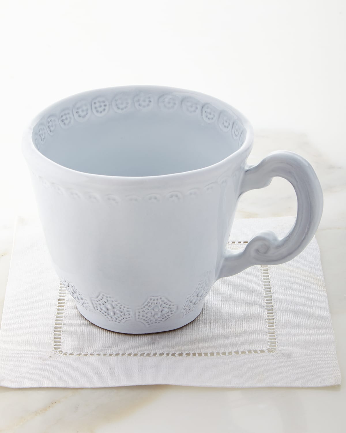 Image Vietri Incanto White Lace Mug
