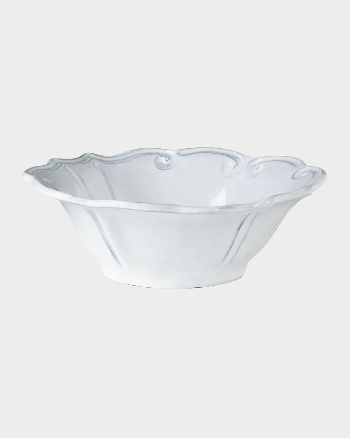 Image Vietri Incanto White Baroque Cereal Bowl
