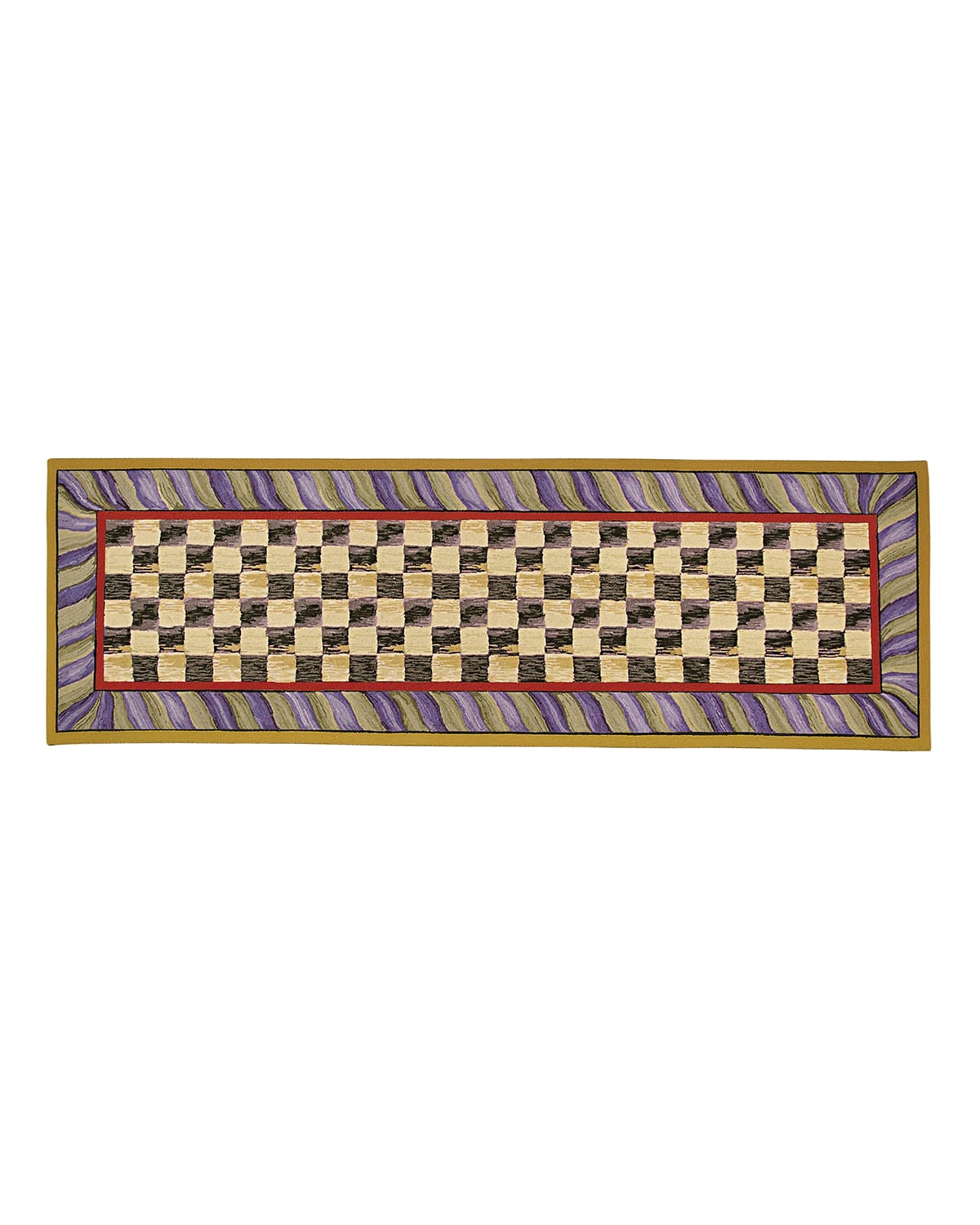 Mackenzie-Childs Courtly Check Red Sisal Rug, 6' X 9' | Horchow