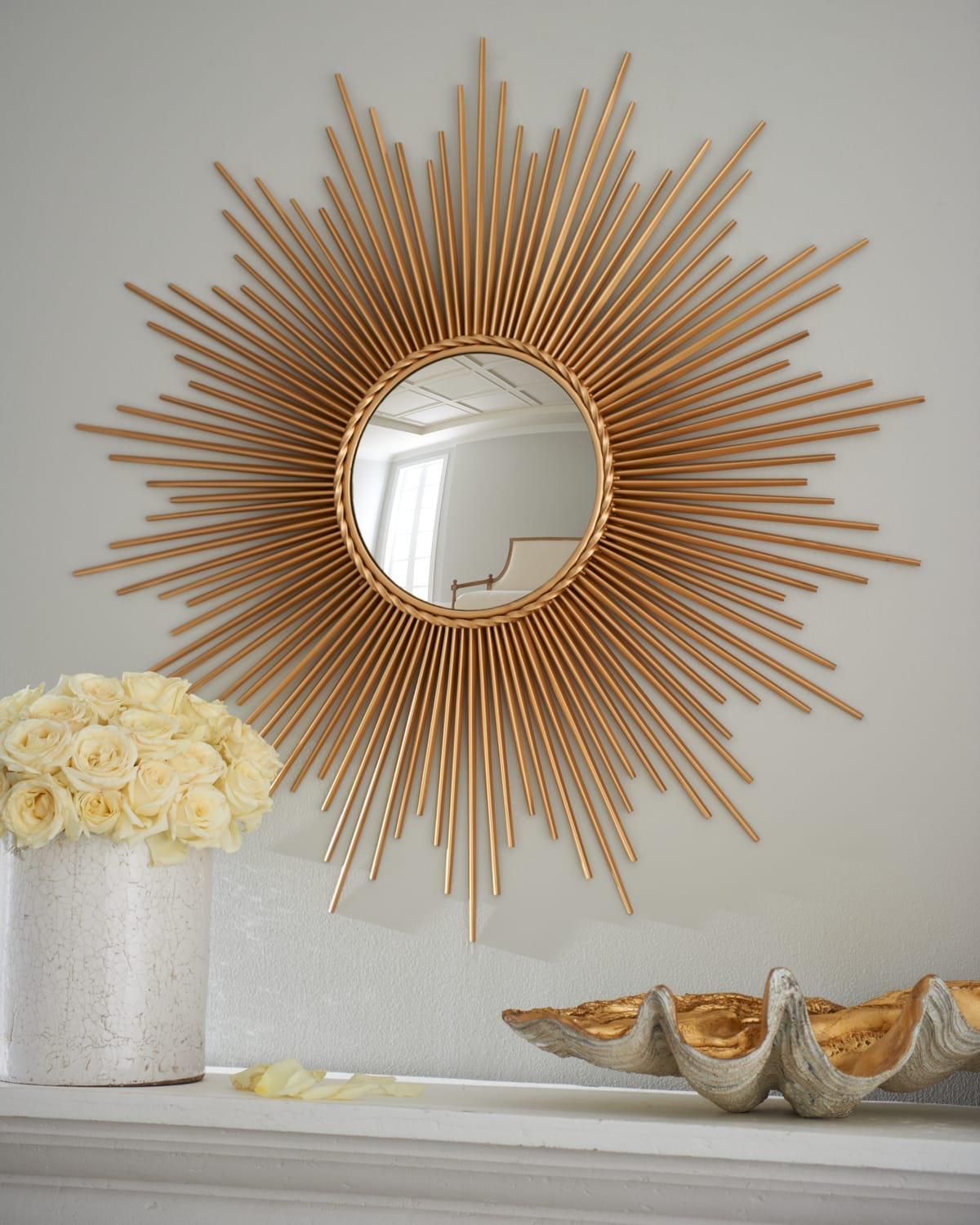 Sunray/set of 3 Gold Round Mirror/decorative Wall Art/circle