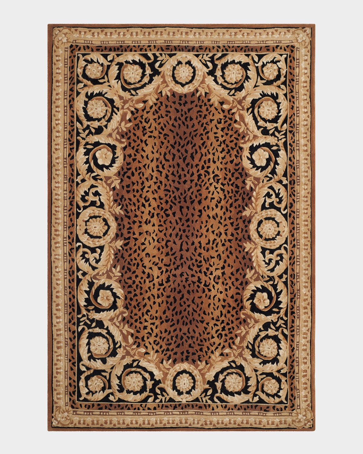Hand Tufted Leopard Rug