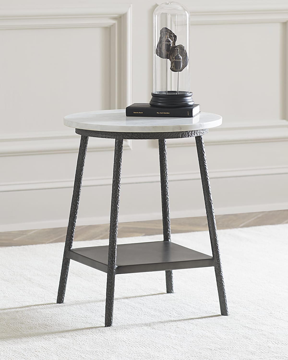 Four Hands Isaac Marble Side Table Horchow