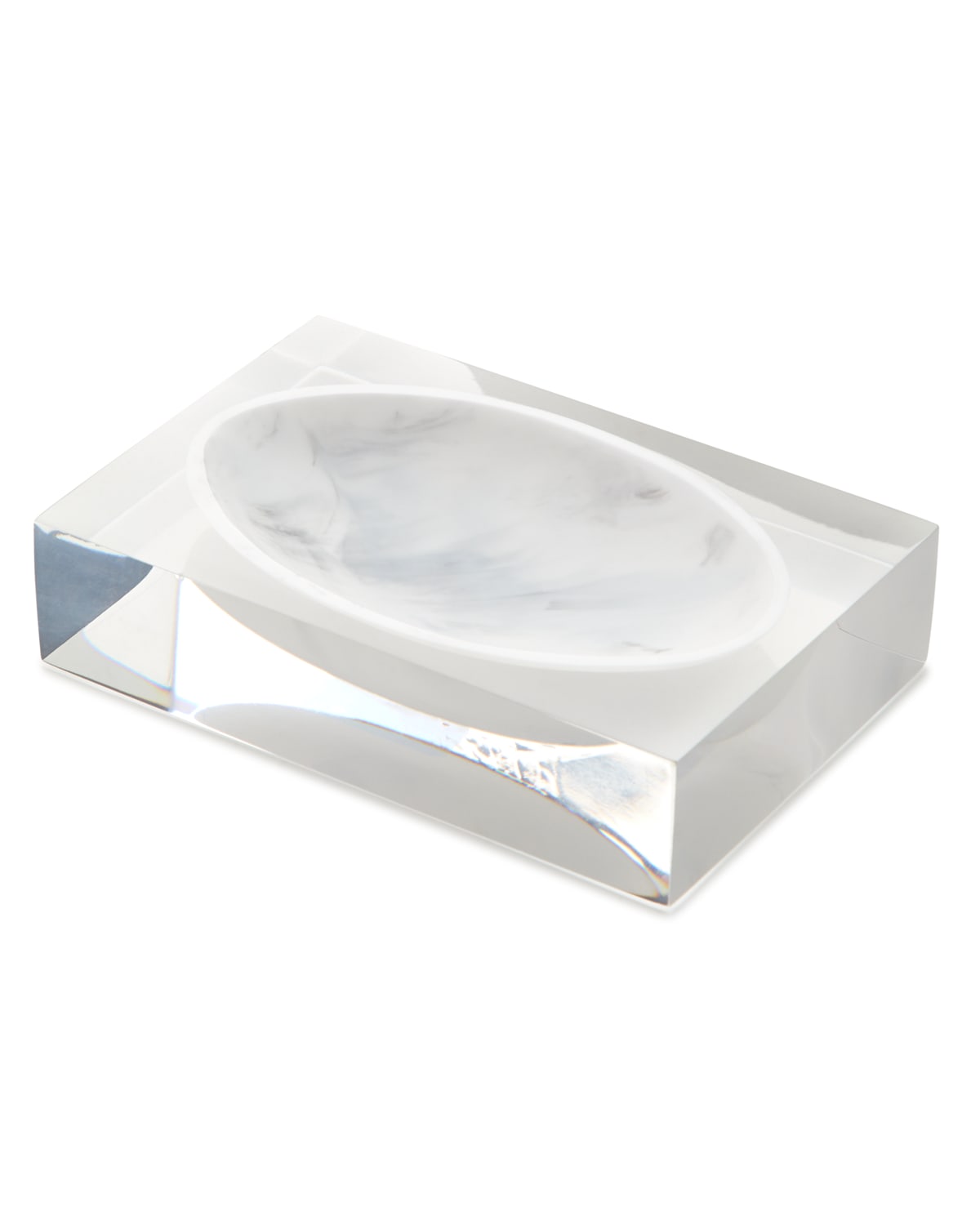 Kassatex Sutton Soap Dish - Acacia Wood