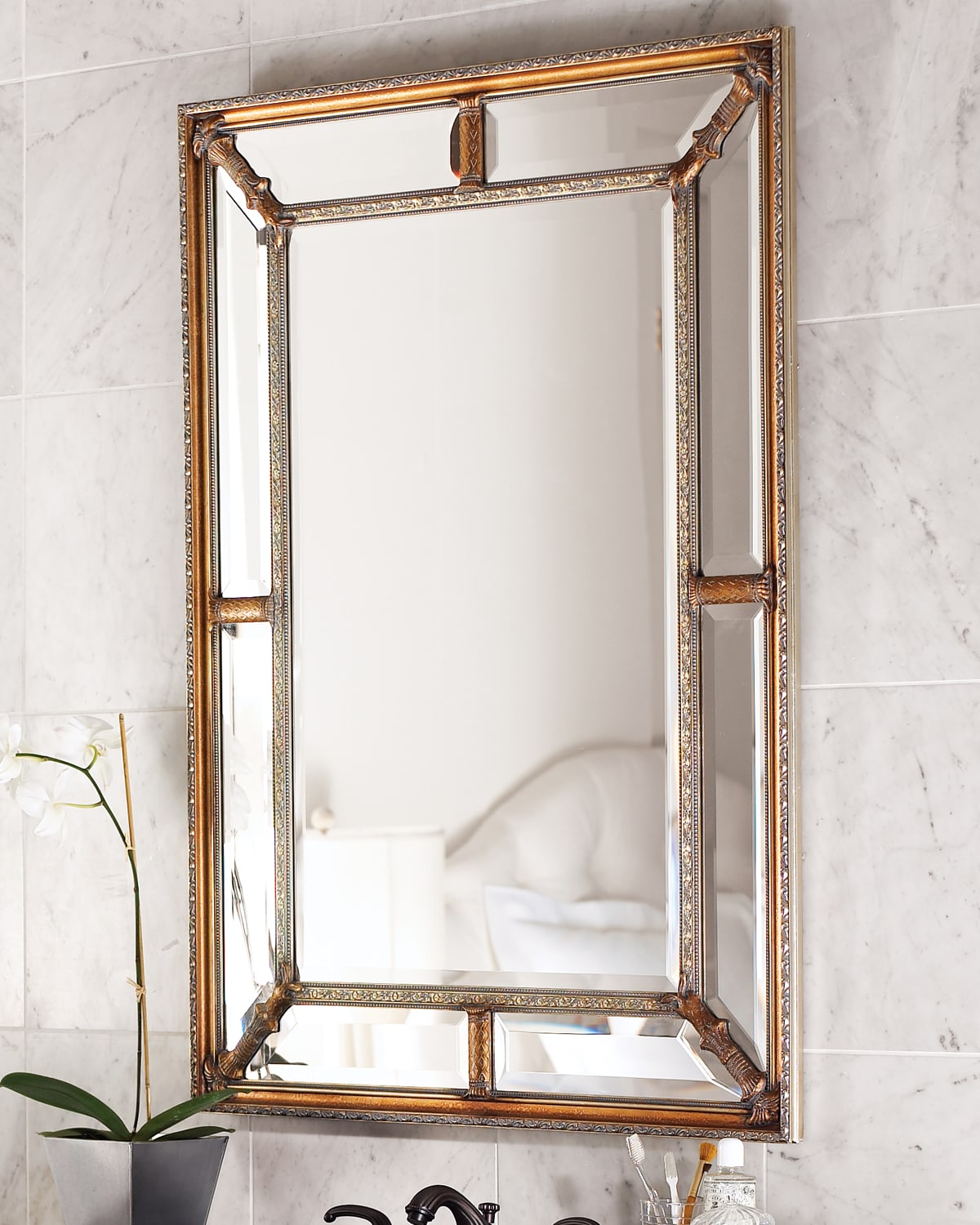  Beveled Glass Mirror | horchow.com