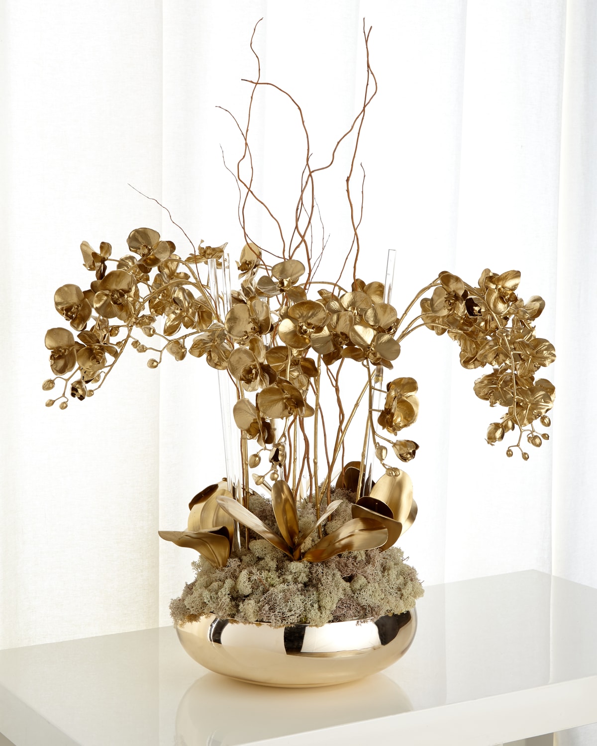 JohnRichard Collection Rows Of Orchids FauxFloral Arrangement Horchow