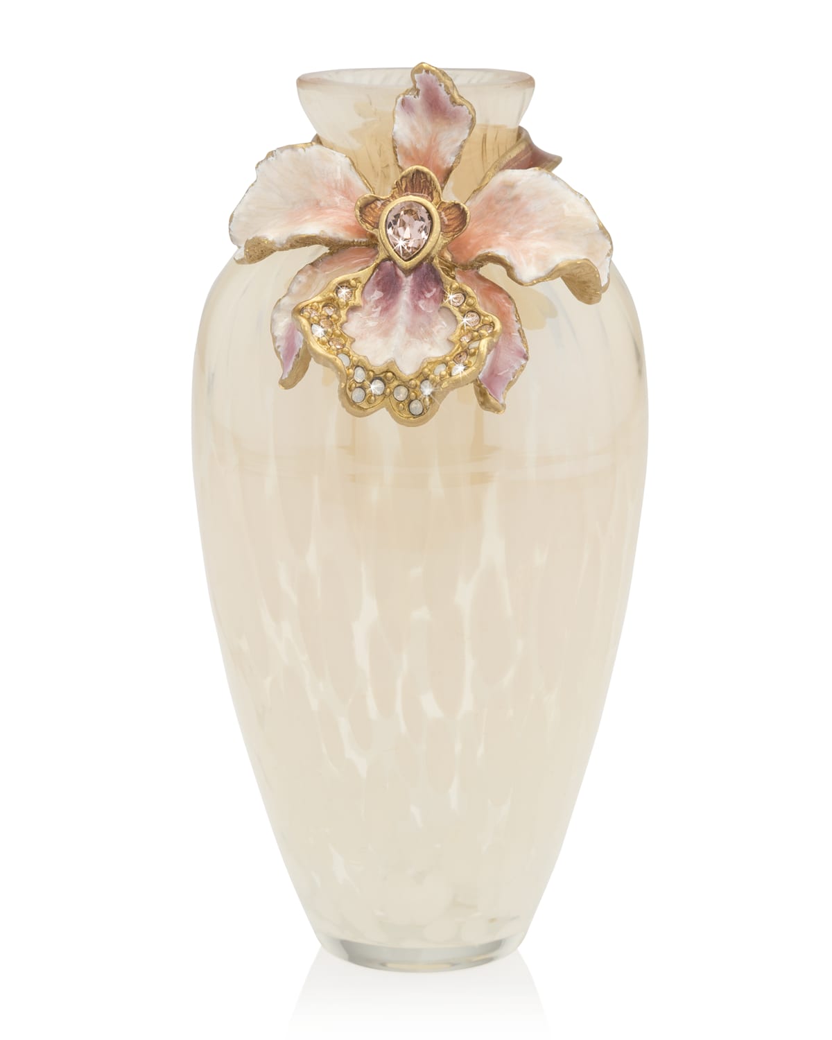 Œuf Décoratif Jay Strongwater Orné De Fleurs Et Cristaux – édition Rare Avec Boîte