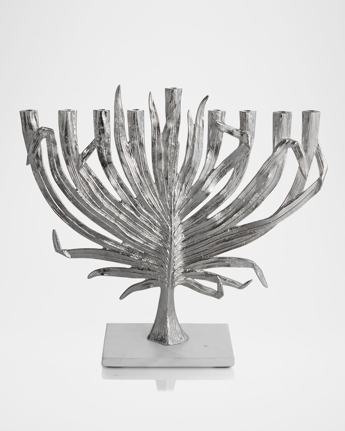 Michael Aram Pomegranate Silver and Gold Hanukkah Menorah with 24K Gold ...