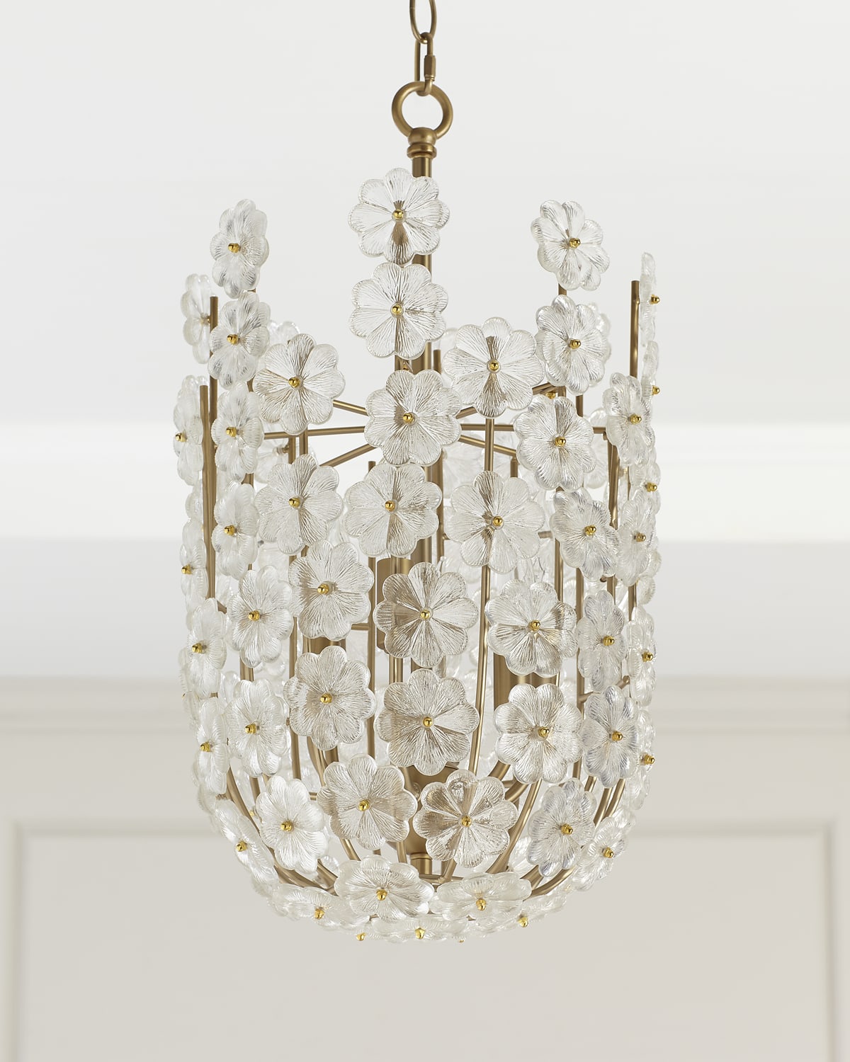 Three Tiered Scalloped Capiz 3 Light Pendant Horchow