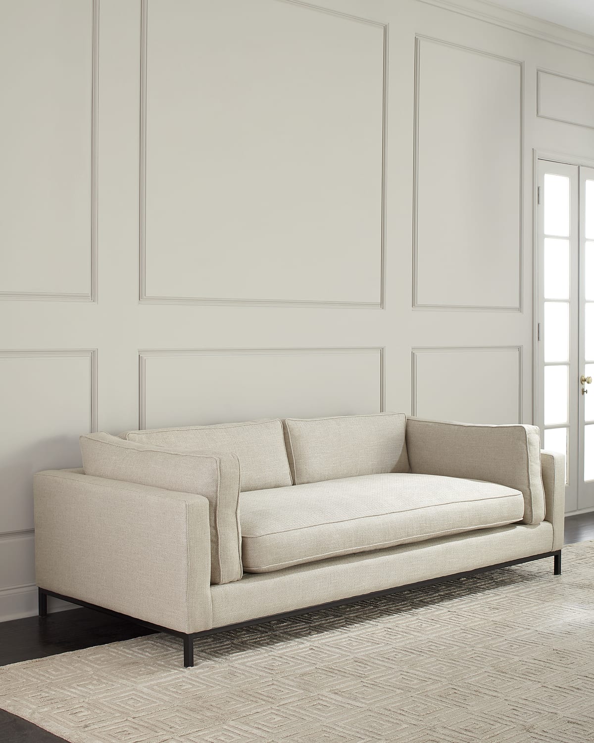 Four Hands Belmount 2-Piece Curved Sectional 212" | Horchow