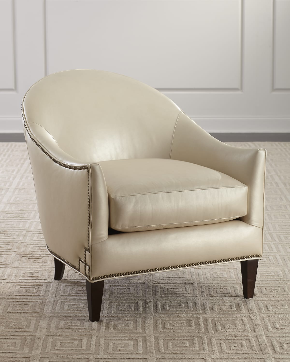 Madison leather club online chair saddle