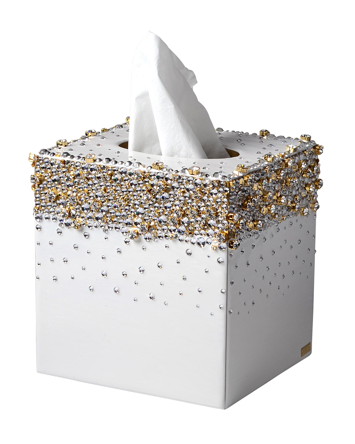 Stone Hedge Resin Decorative Square Tissue Box Cover - Nu Steel