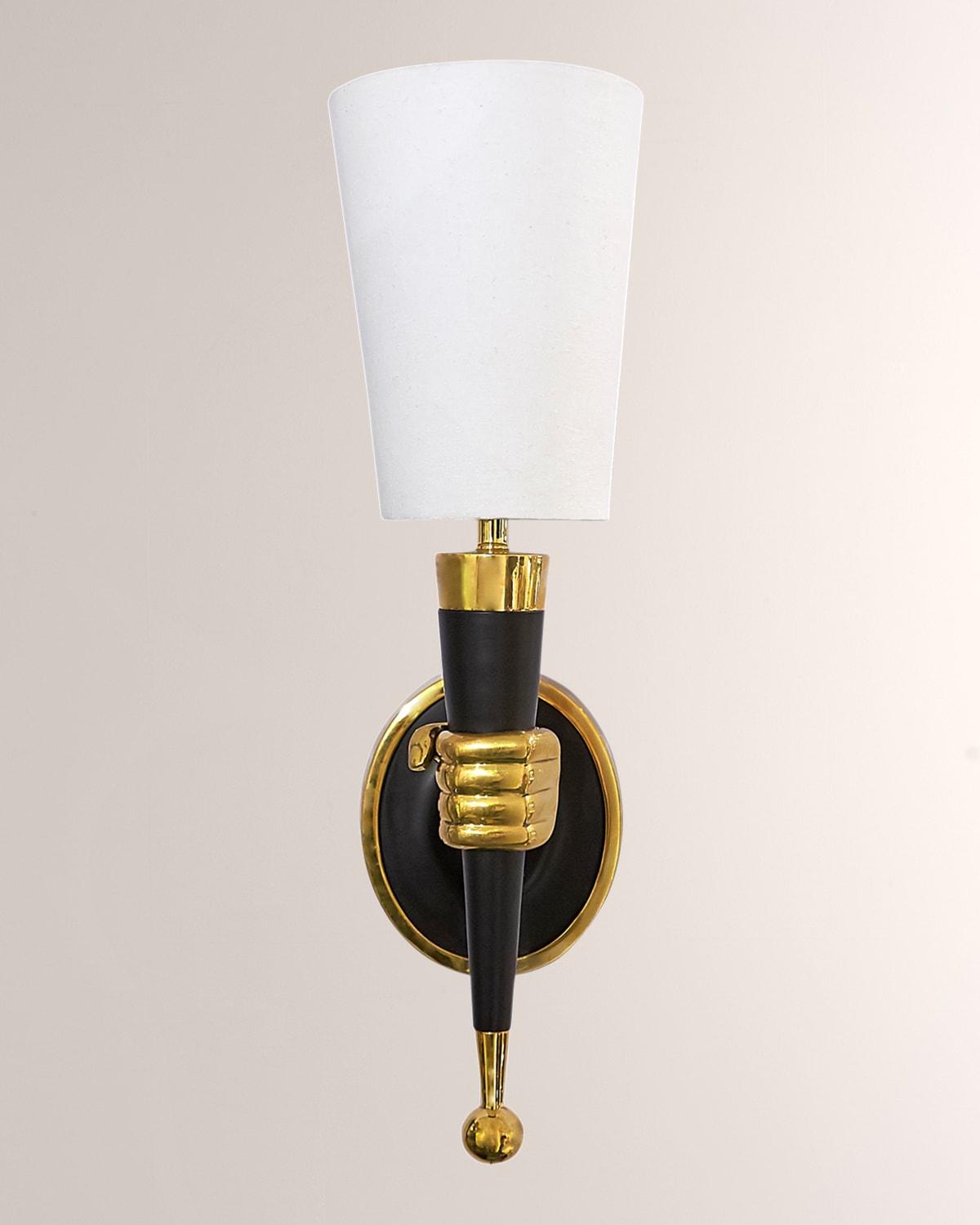 Jonathan Adler Brass Hand Sconce