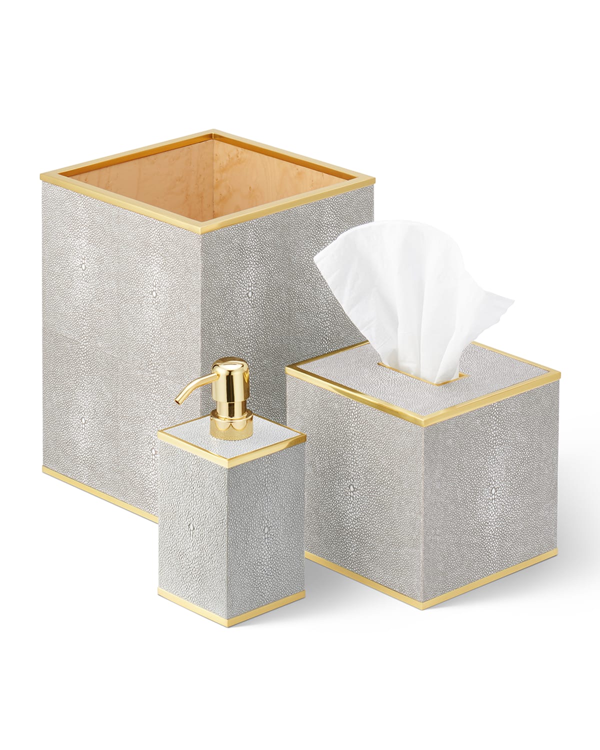 AERIN Classic Faux Shagreen Tissue Box Holder | Horchow