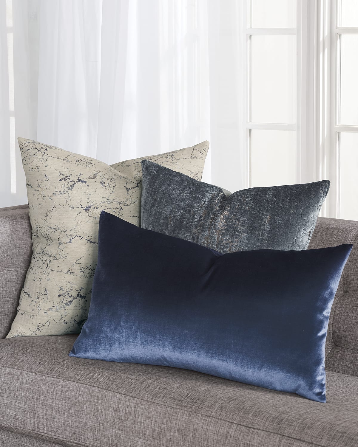 Eden Square Toss Pillow, Modern Decorative Toss Pillows