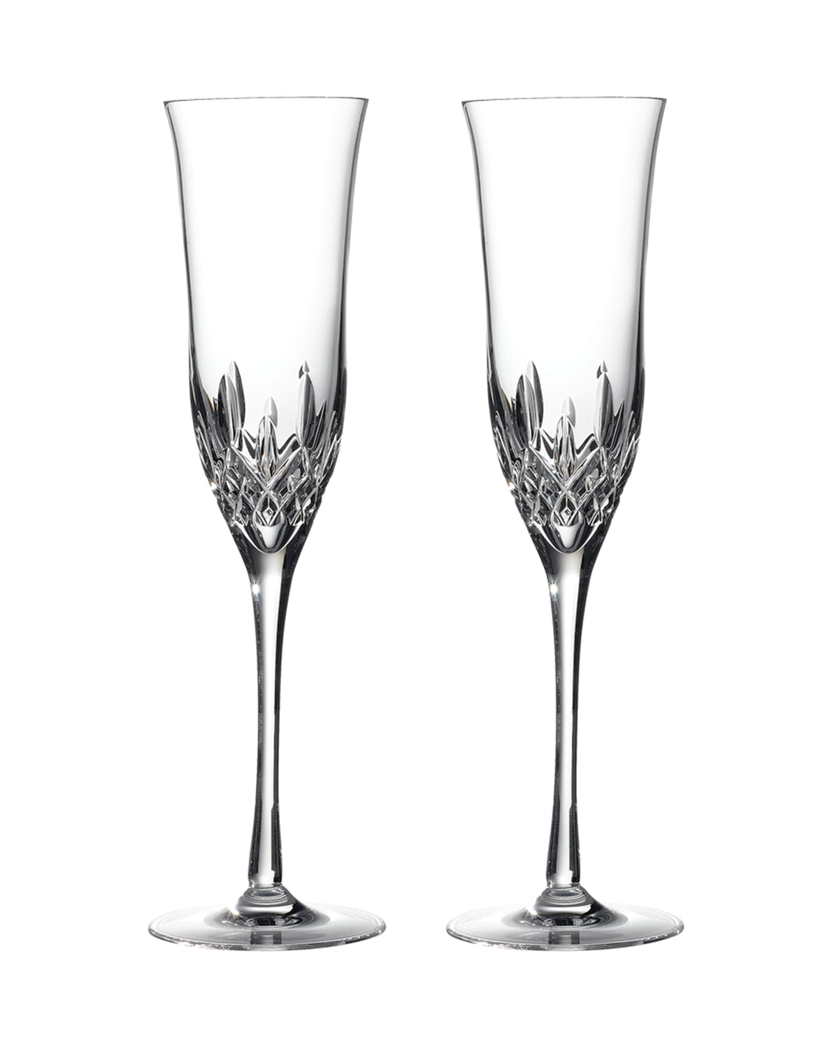 Waterford Crystal Elegance Optic Classic Champagne Flutes, Set of 2