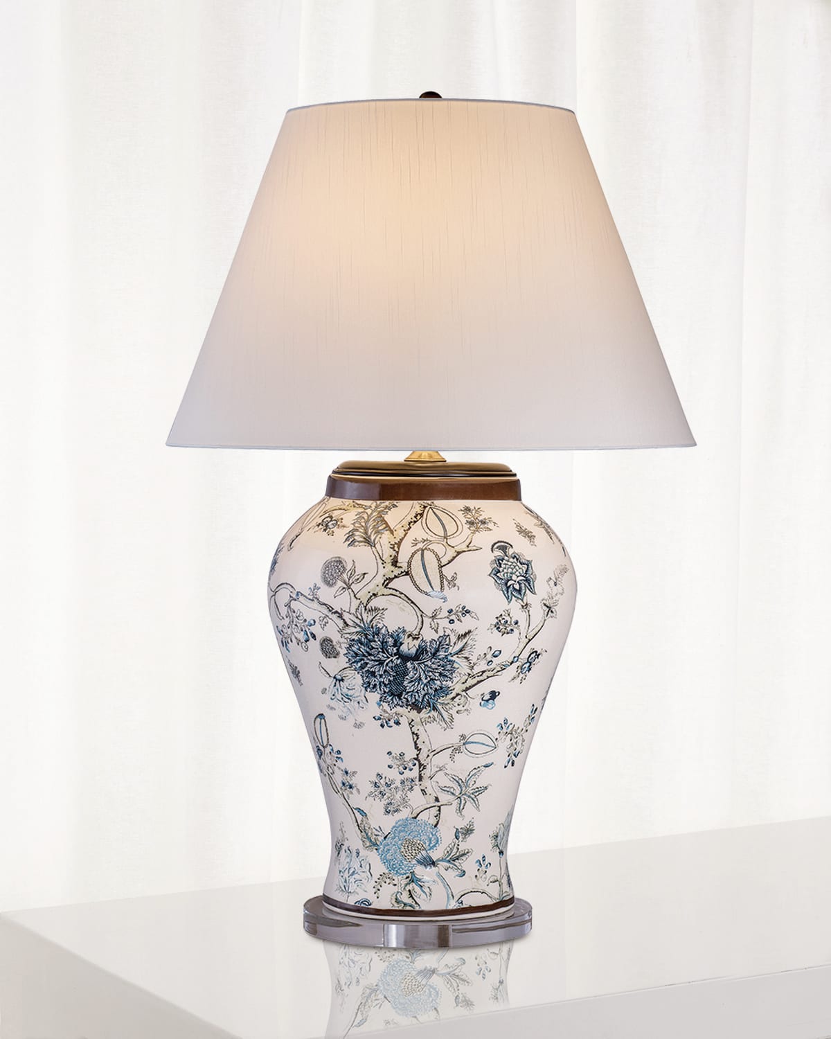 Regina Andrew Fluted Crystal Ball Lamp Horchow