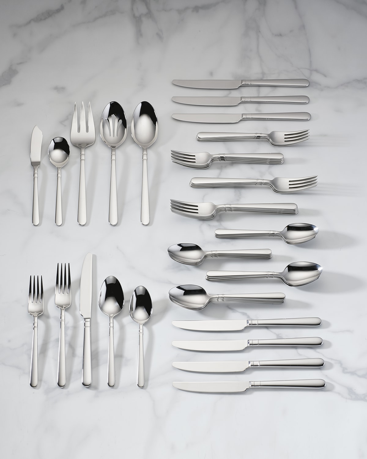 Ebern Designs Vittoriana Stainless Steel Flatware Set - Service