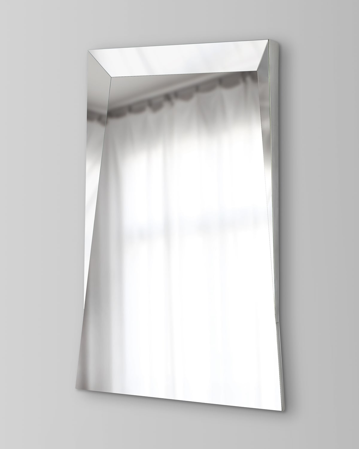 AntiquedSilver Beaded Floor Mirror Horchow