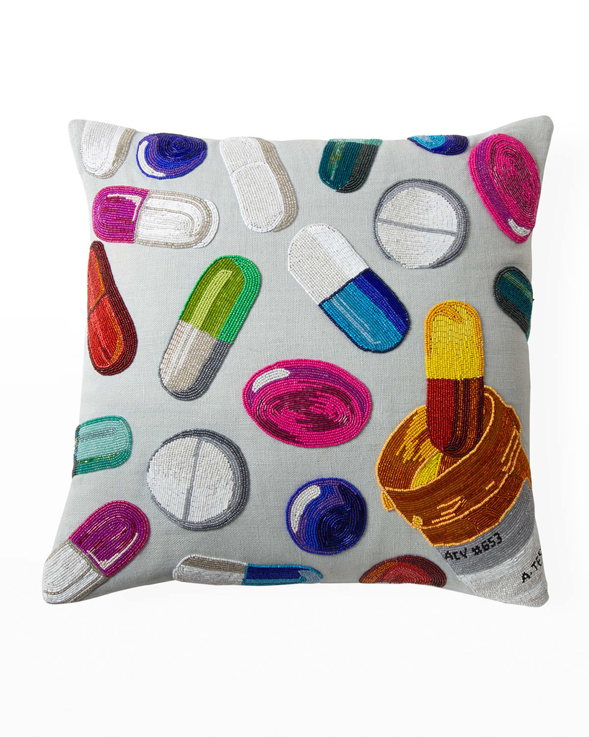 Fairuza Trompe Loeil Round Pillow