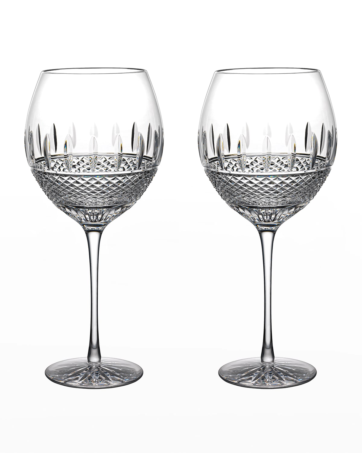 Bernadotte red wine glasses in lead-free crystal