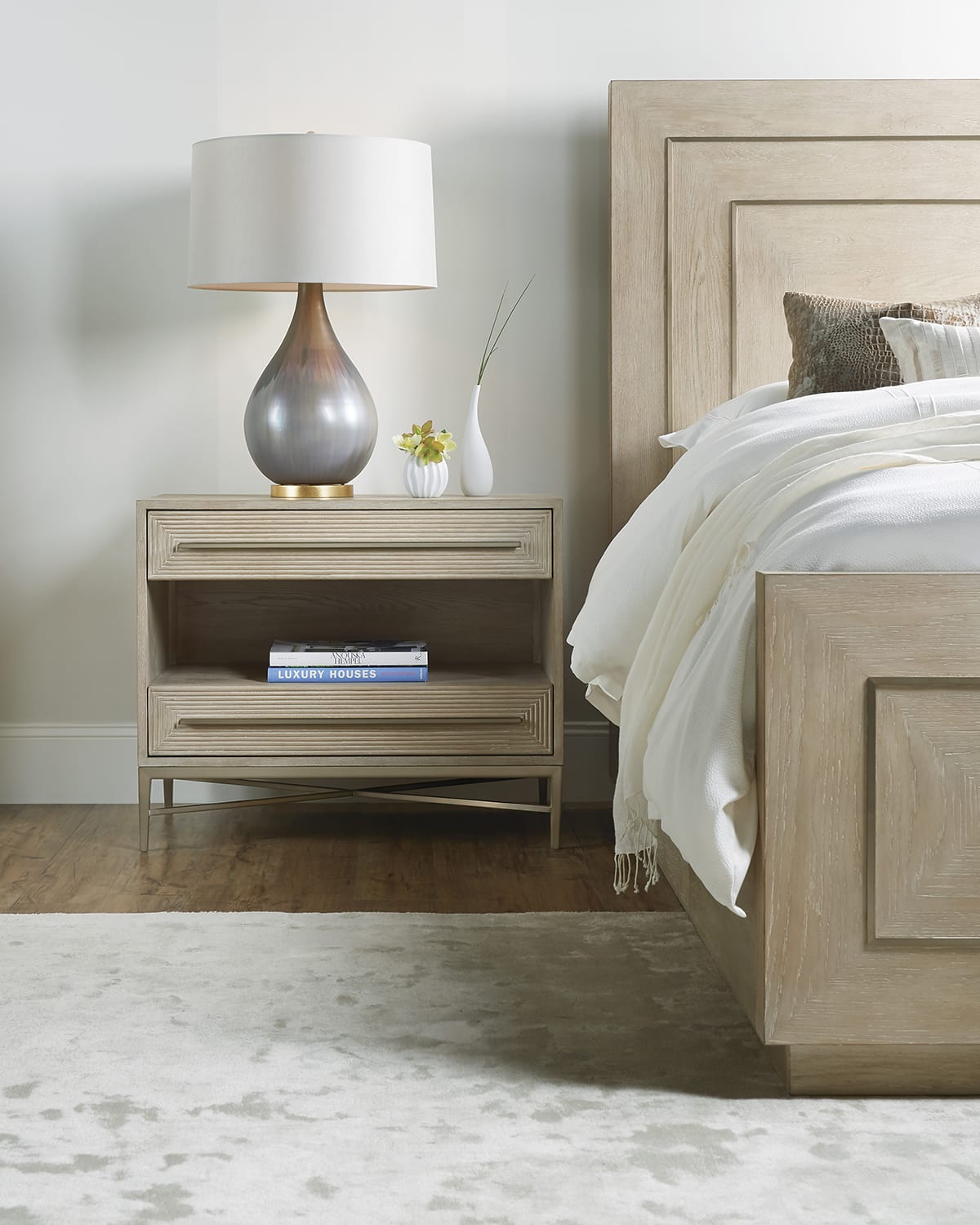 Restoration hardware russian store oak nightstand