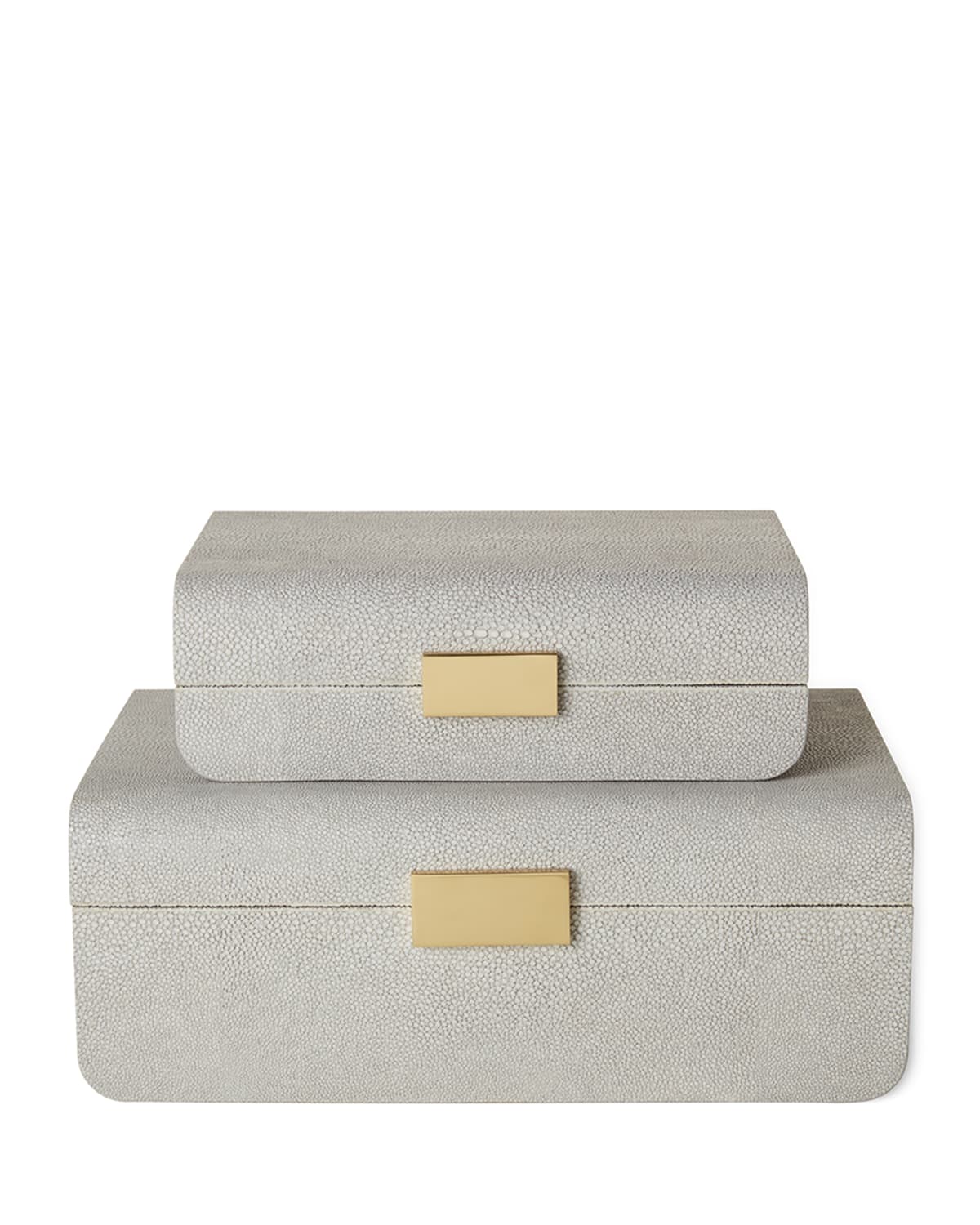 AERIN Beauvais Leather Jewelry Box | Horchow