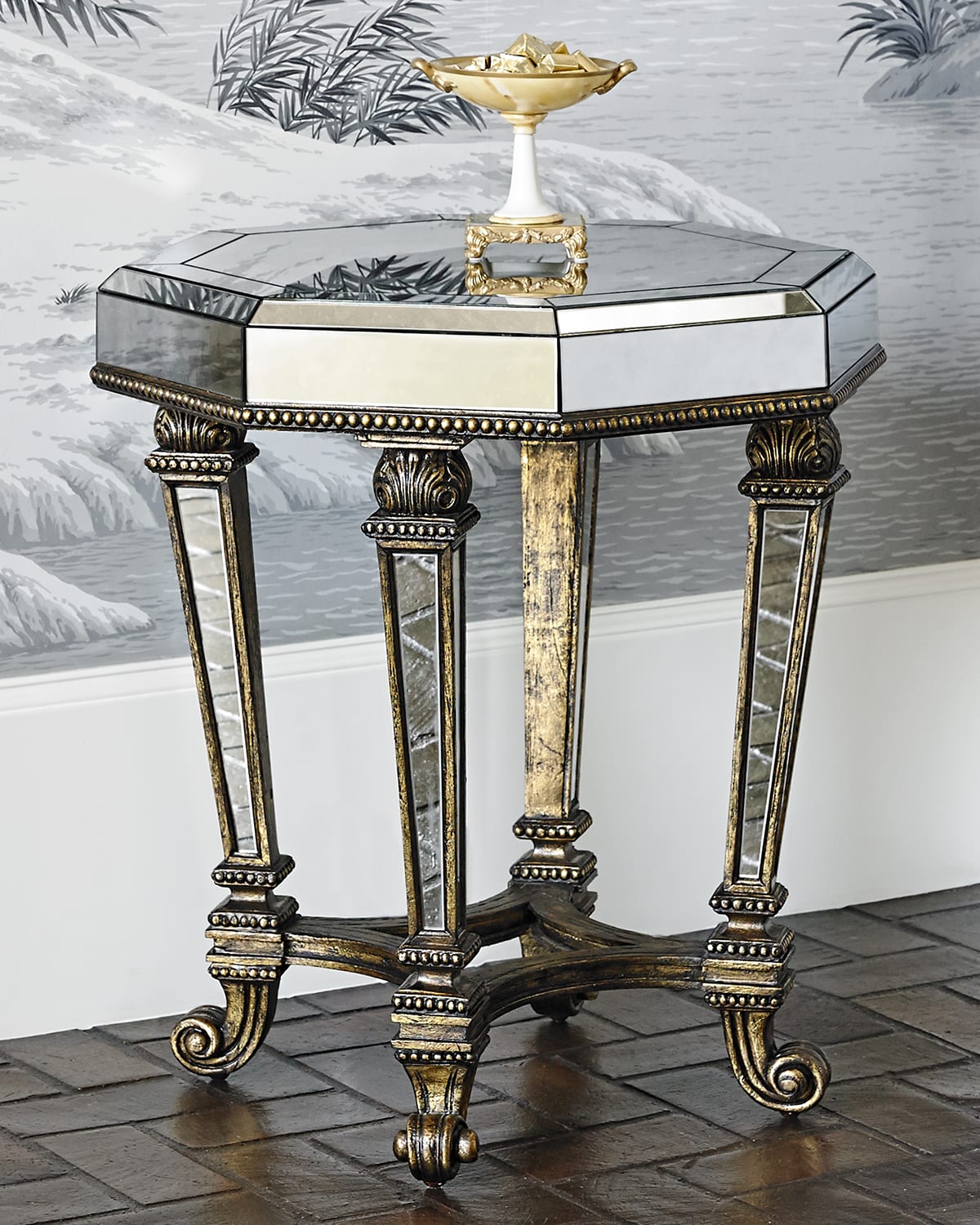 Greek Key Accent Table Horchow