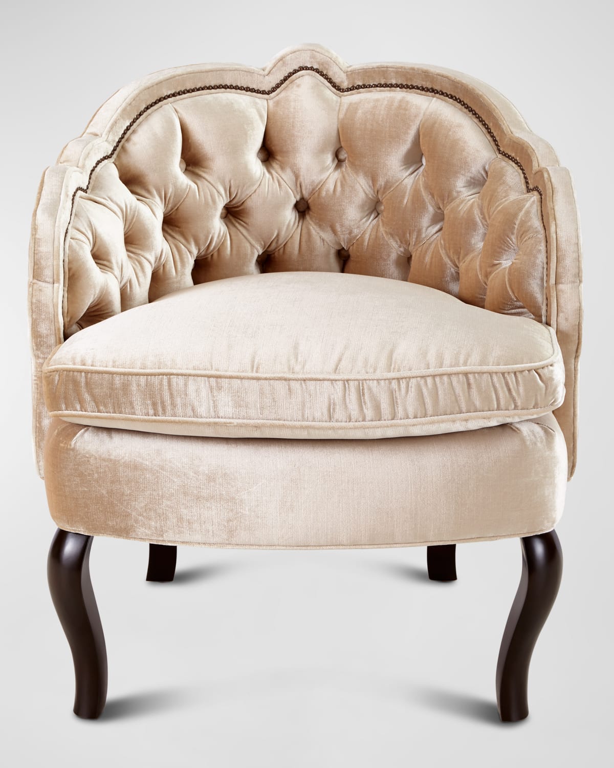 Nailhead Trim Wood Chair | horchow.com
