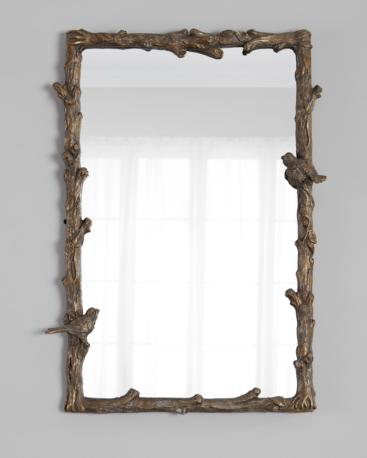 Antiqued Glass Mirror
