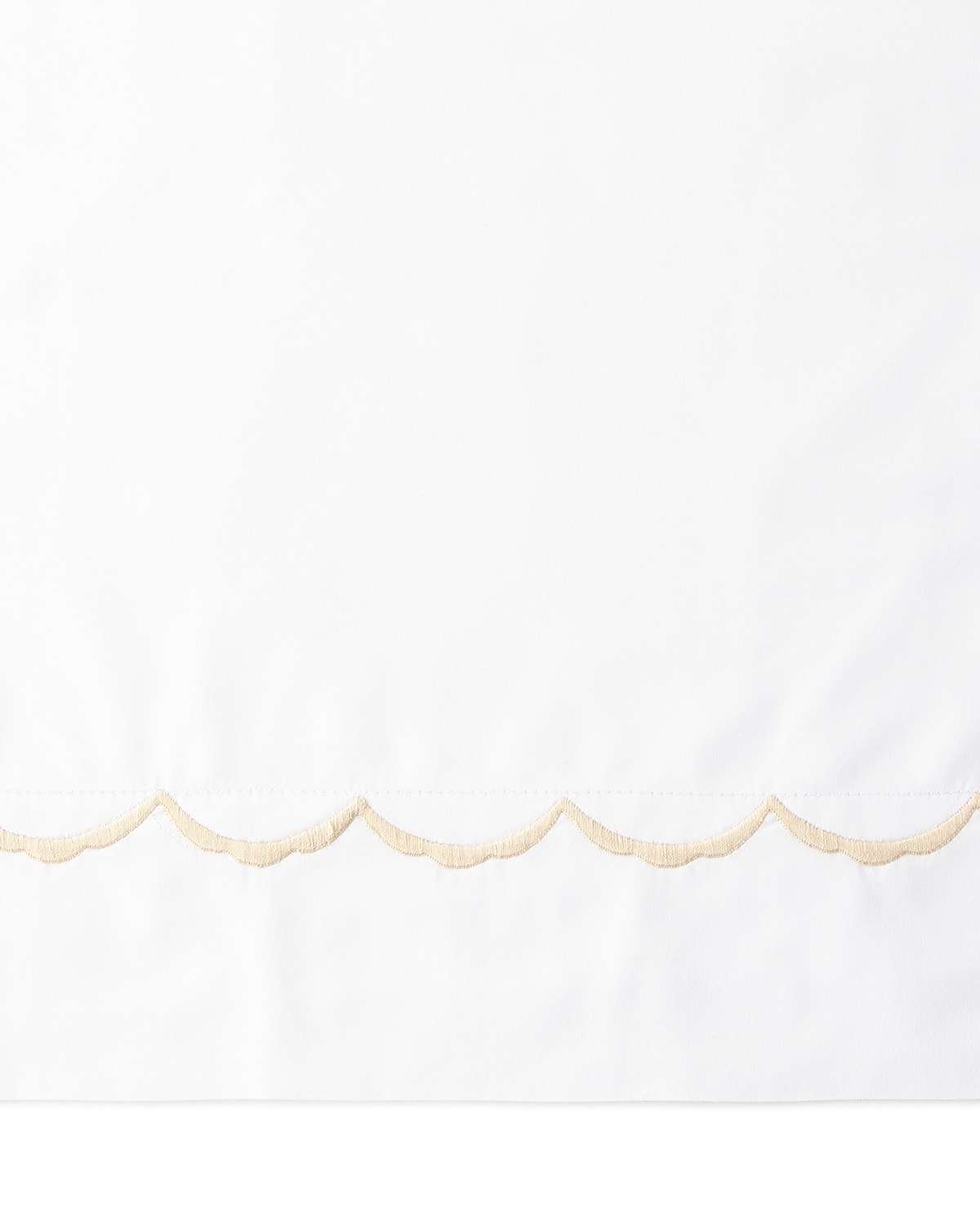 Matouk Scallop Full/Queen Embroidered 350 Thread Count Flat Sheet | Horchow