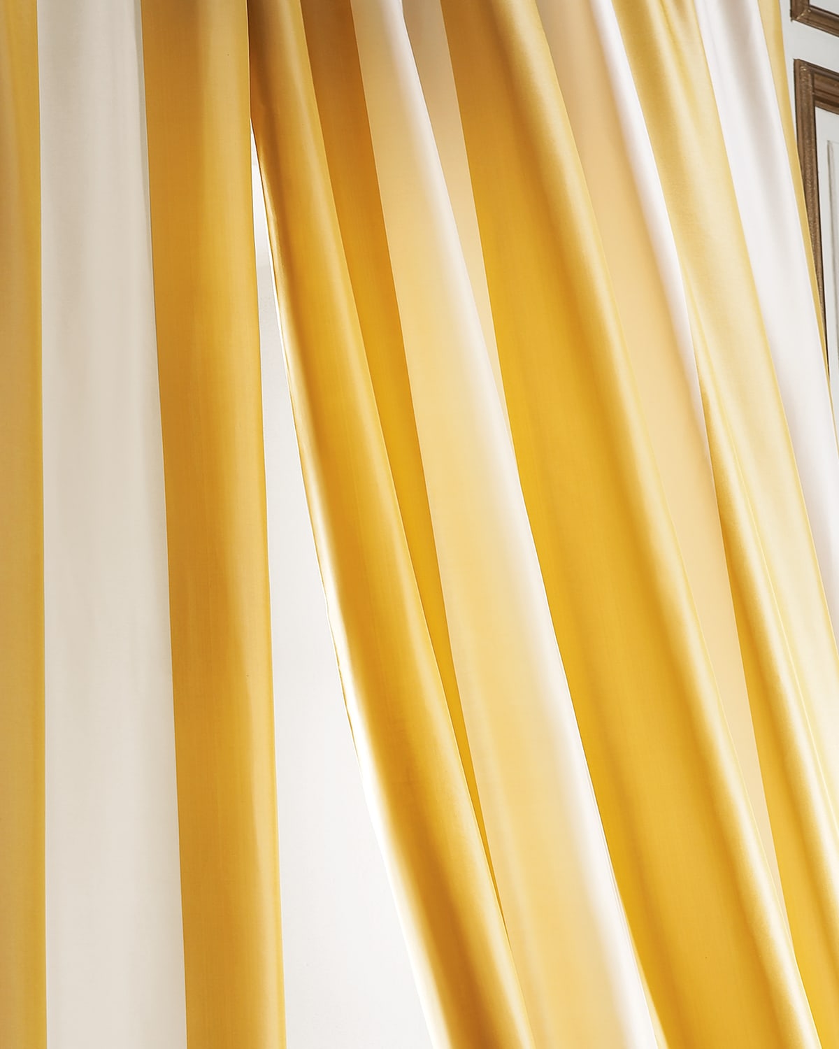 Striped Silk Curtain