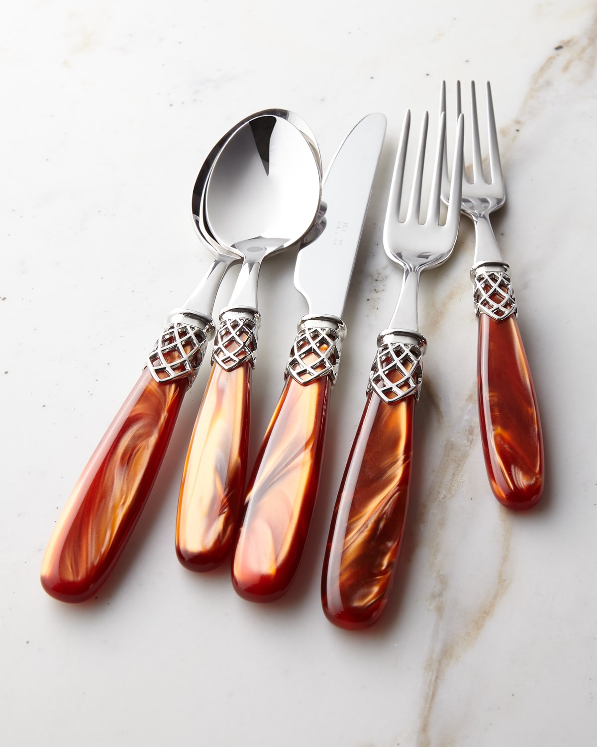 Ebern Designs Vittoriana Stainless Steel Flatware Set - Service