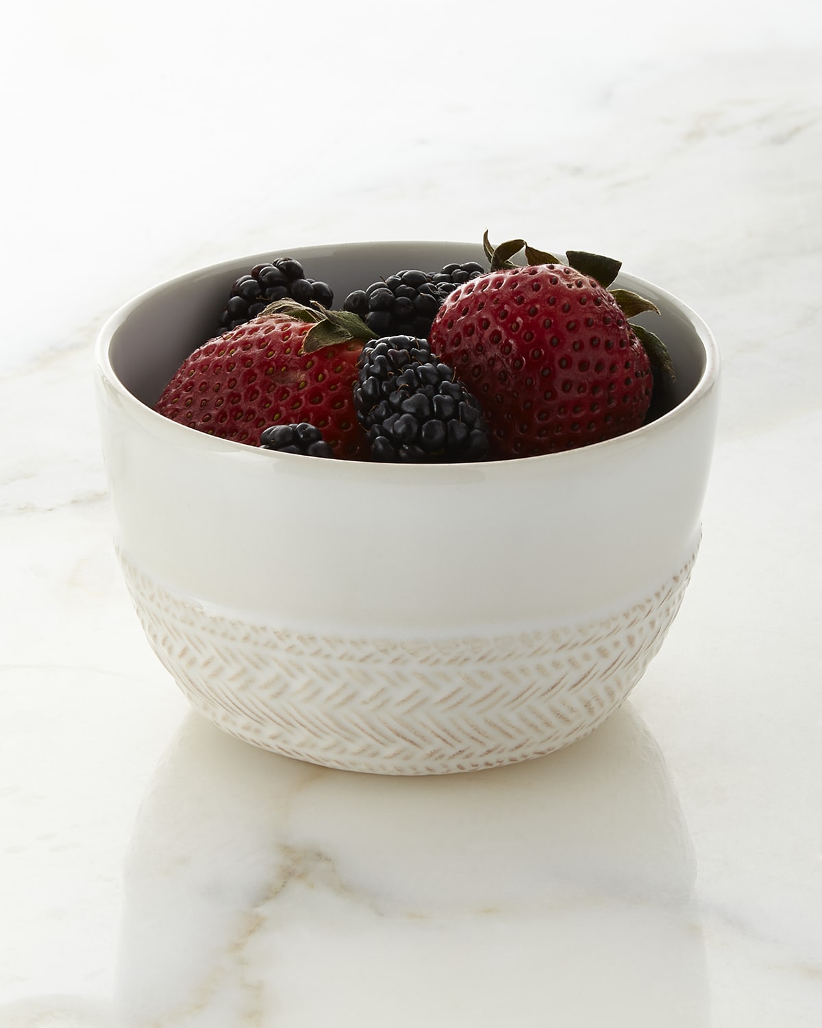 Juliska Le Panier Sugar Bowl with Wooden Lid Whitewash Horchow