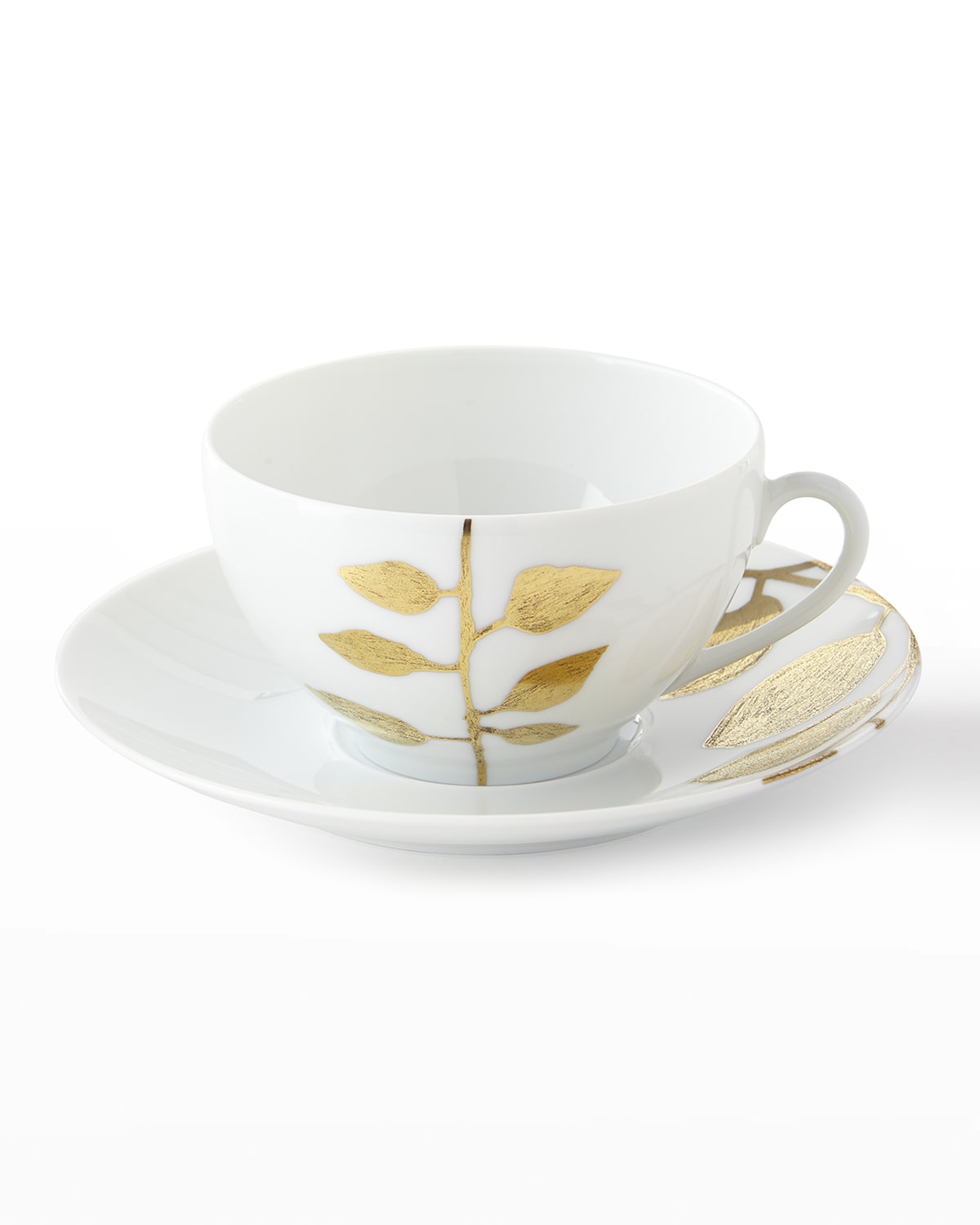 Porcelain- Rim White Demitasse (espresso) Cup and Saucer- 3.5oz