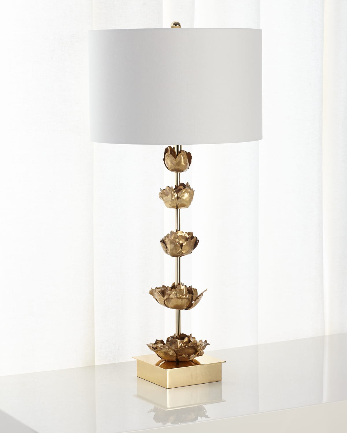 Regina Andrew Stacked Pebble Glass Table Lamp | Horchow