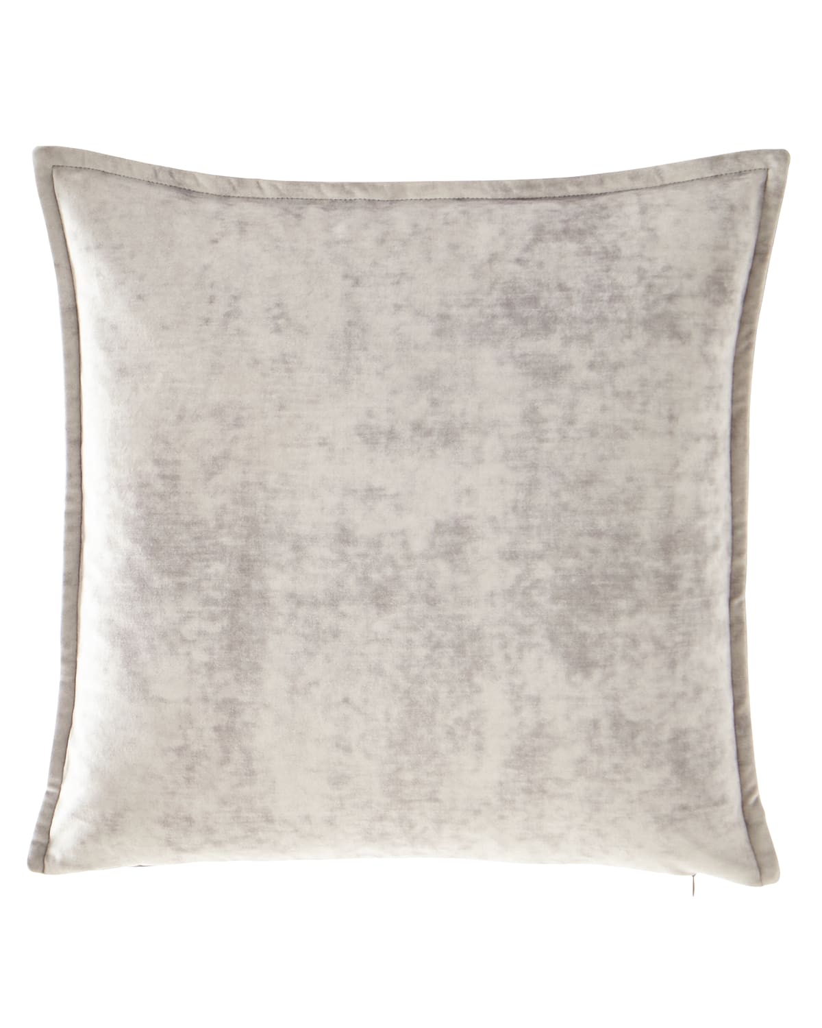 Venetian Velvet Decorative Pillow 18x18 Grey