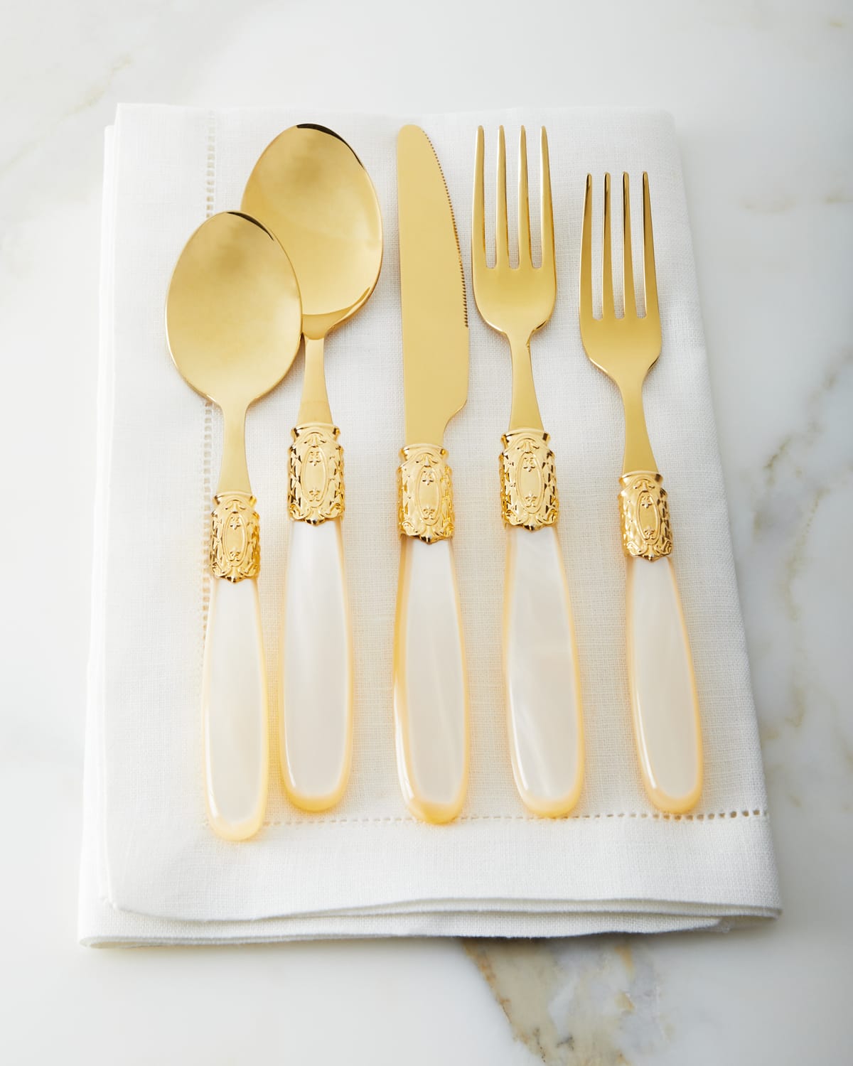 Towle Silversmiths 90-Piece Gold-Plated Hotel Flatware Service