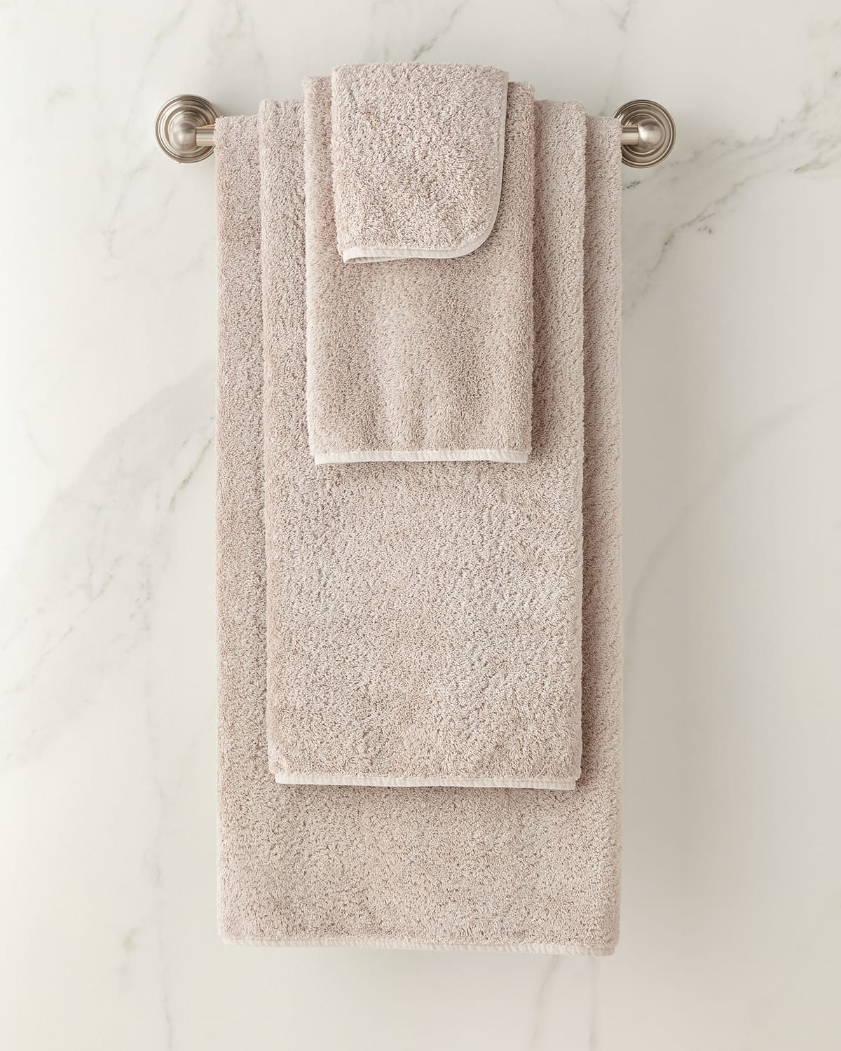 Textured 6 Piece Lotus Towel Set 100% Cotton 680 GSM Ultra-plush