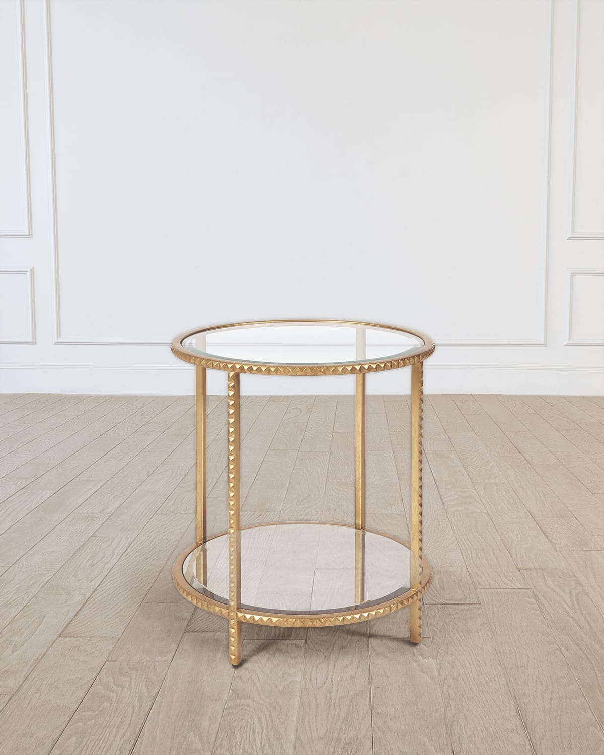 William D. Scott for Global Views Quartz Stud End Table Horchow