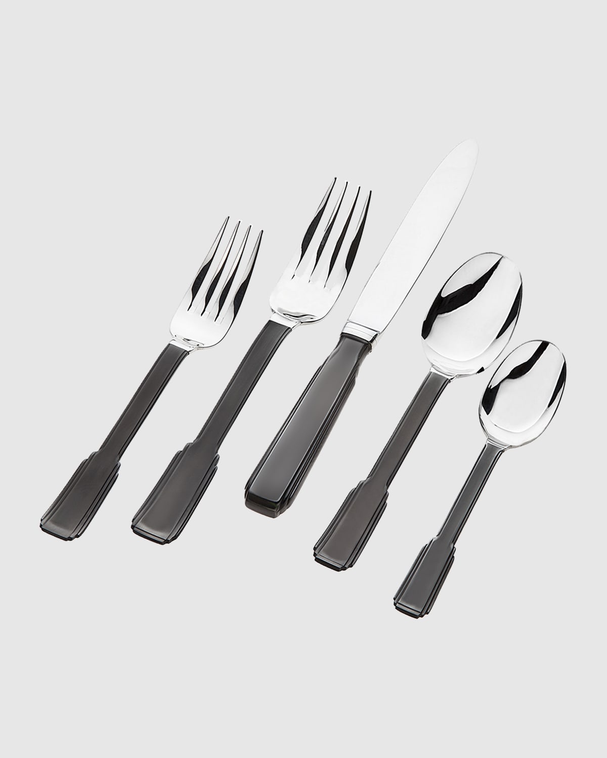 Fortessa 20-Piece Lucca Black Flatware Set | Horchow