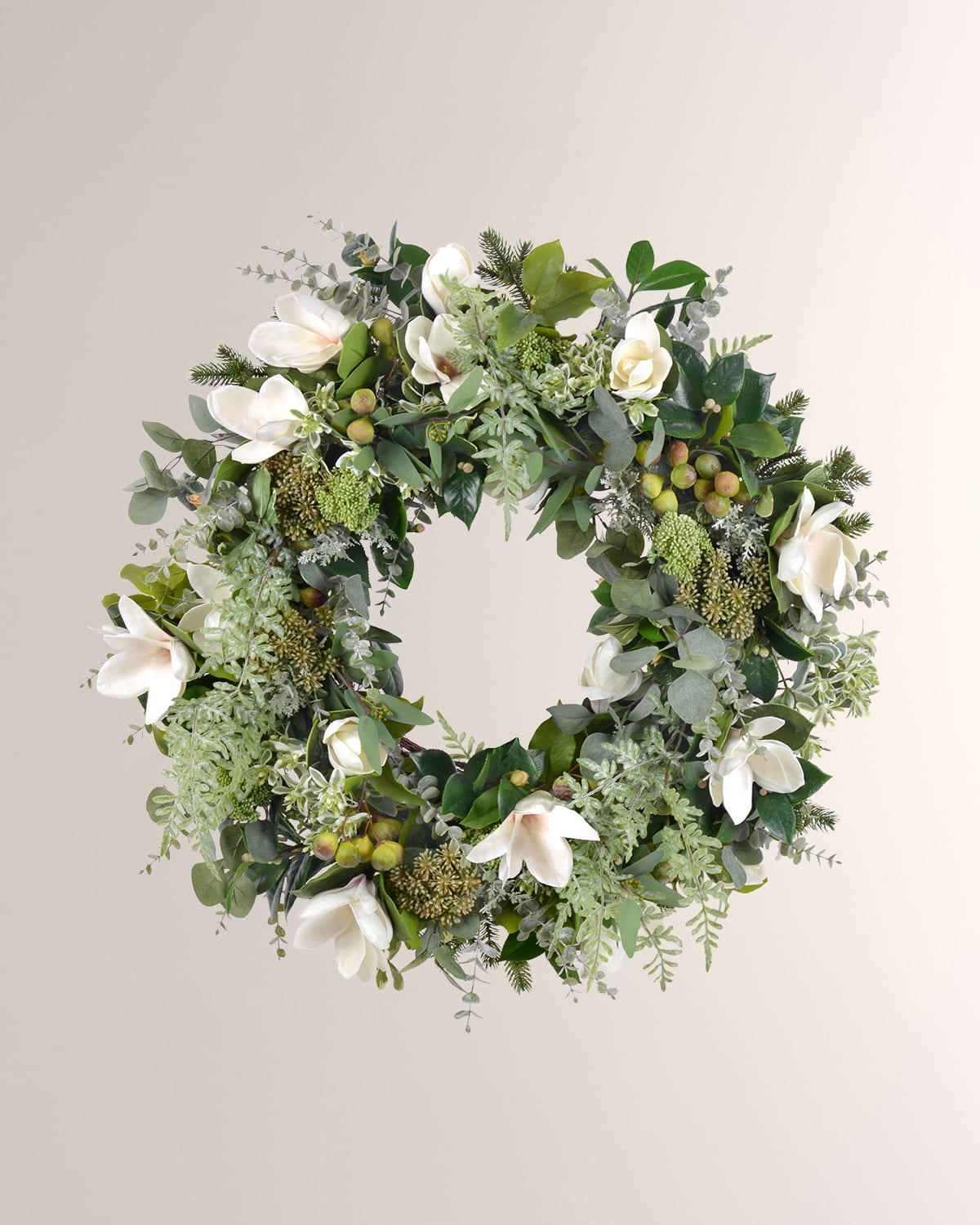 Winward Home Magnolia Leaf and Fruit Wreath Horchow