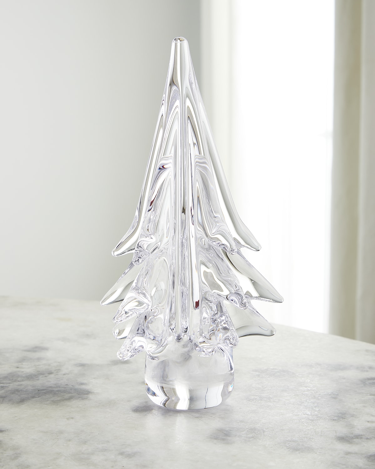 Simon Pearce Snowdrift Evergreen Glass Tree, 26