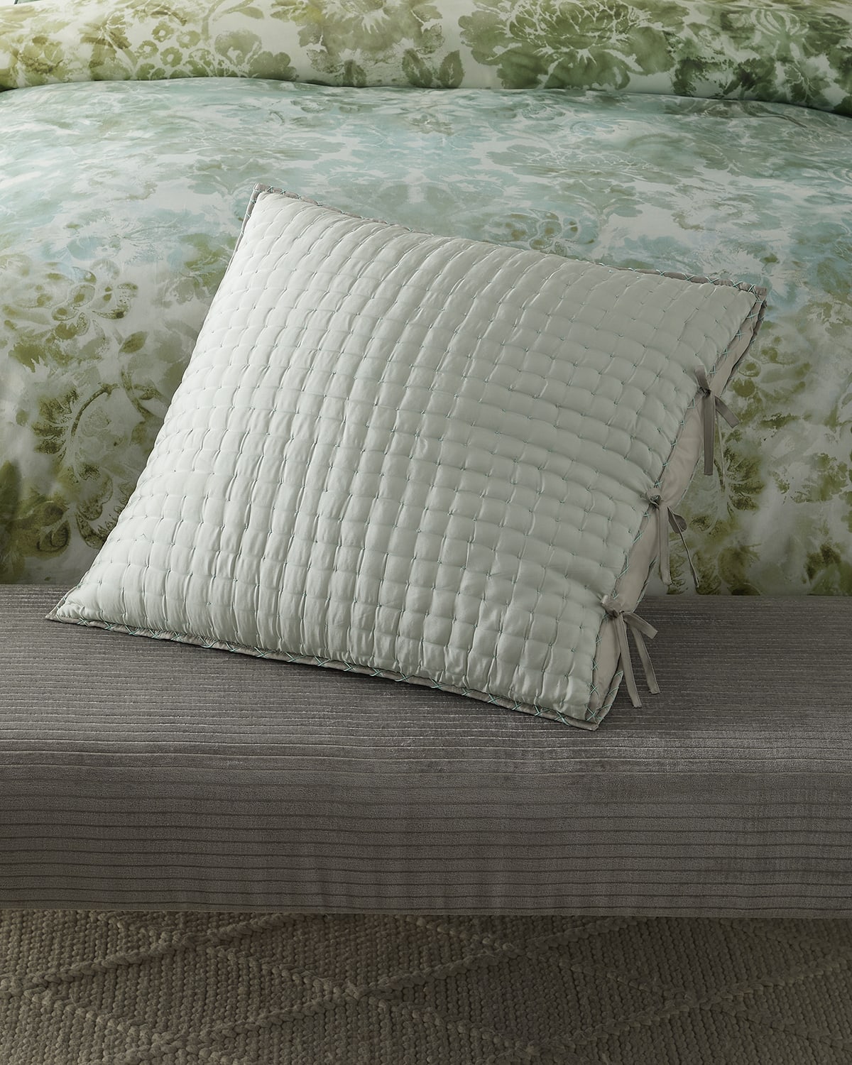 Lili Alessandra Ribbon Pillow, 20Sq.